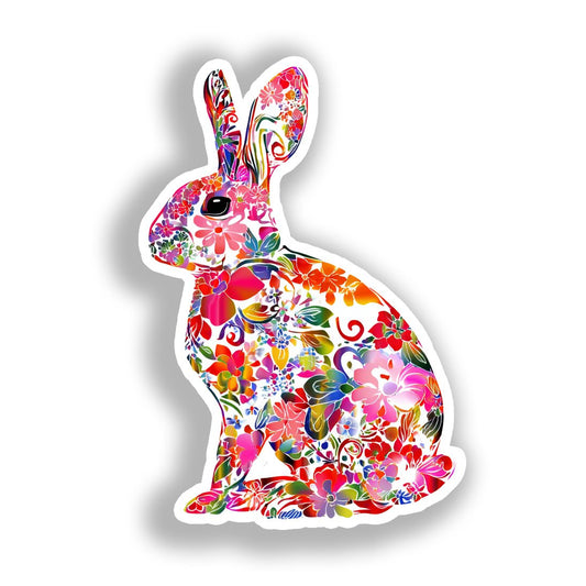 Rabbit   Vinyl Decal Sticker for Car, Laptop, Tumbler and more # A018430-4" x 4"