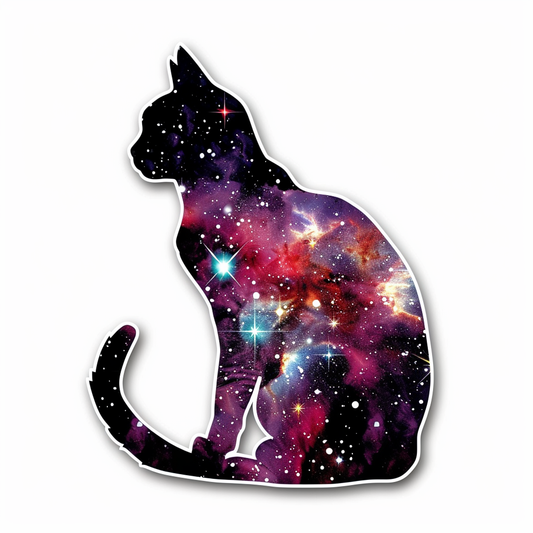 American Shorthair Cat majestic Expressive surreal Vinyl Decal Sticker for Car, Laptop, Tumbler and more # F018902
