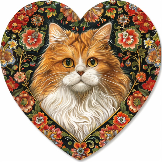 Sticker of a Persian Cat Expressive surreal Vinyl Decal Sticker for Car, Laptop, Tumbler and more # F016376