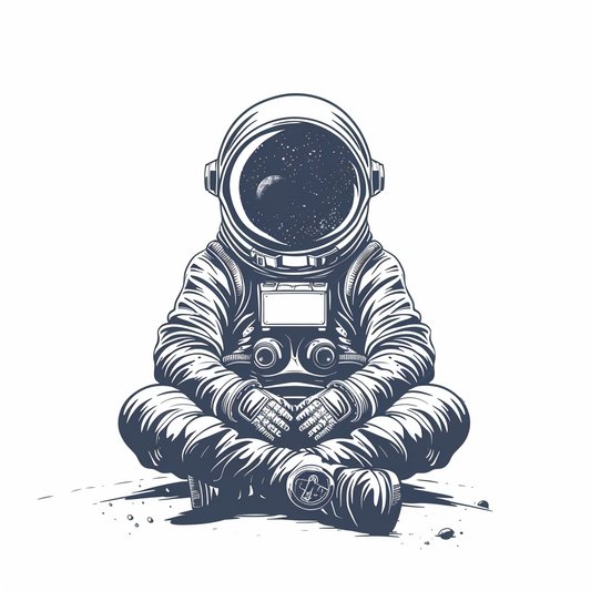 Astronaut majestic Expressive surreal Vinyl Decal Sticker for Car, Laptop, Tumbler and more # F016941