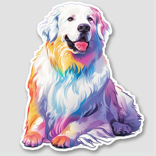 Sticker of Great Pyrenees dog  Vinyl Decal Sticker for Car, Laptop, Tumbler and more # F023604