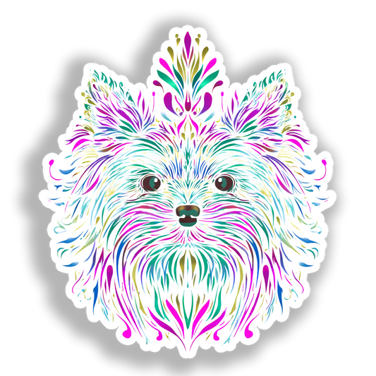Yorkshire Terrier Dog Vinyl Decal Sticker for Car, Laptop, Tumbler and more # A017101-4" x 4"