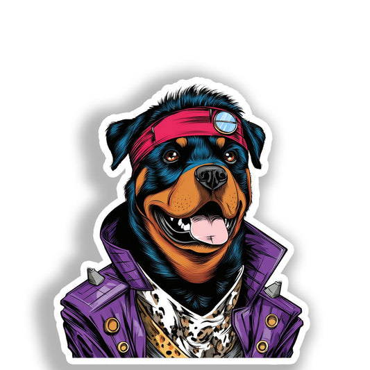 Rottweiler Dog Vinyl Decal Sticker for Car, Laptop, Tumbler and more # A017987-4" x 4"