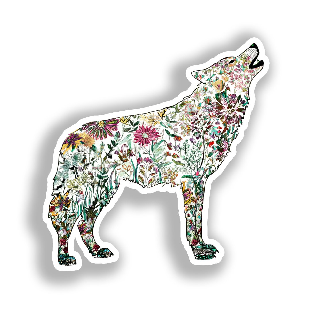 Wolf   Vinyl Decal Sticker for Car, Laptop, Tumbler and more # A018405-4" x 4"