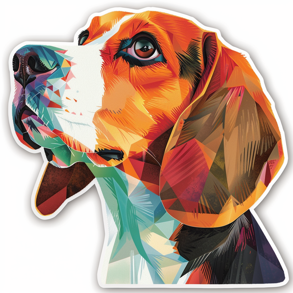 Beagle dog Vinyl Decal Sticker for Car, Laptop, Tumbler and more # F011755