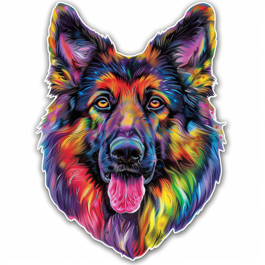 German Shepherd Dog Vinyl Decal Sticker for Car, Laptop, Tumbler and more # F011372