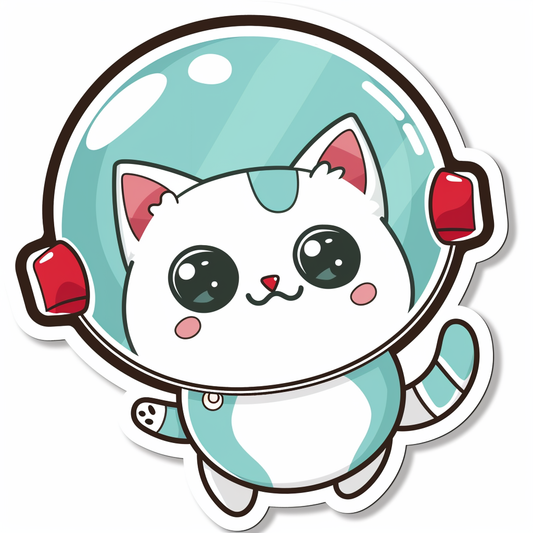 Cute and Adorable American Shorthair Expressive surreal Vinyl Decal Sticker for Car, Laptop, Tumbler and more # F018776