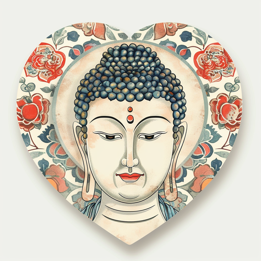 Buddha majestic Expressive surreal Vinyl Decal Sticker for Car, Laptop, Tumbler and more # F016972