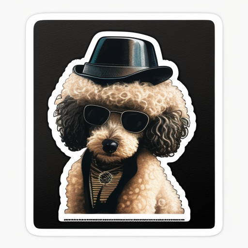 Poodle dog Vinyl Decal Sticker for Car, Laptop, Tumbler and more # F012304