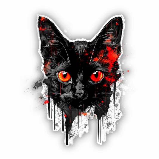 Adorable Turkish Angora Cat  Vinyl Decal Sticker for Car, Laptop, Tumbler and more # F020907-4" x 4"