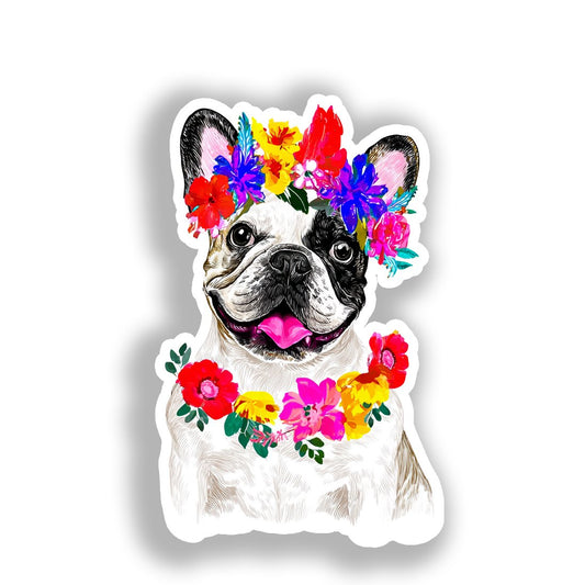French Bulldog Dog Vinyl Decal Sticker for Car, Laptop, Tumbler and more # A019652-4" x 4"