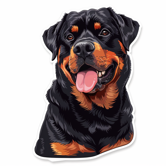 Rottweiler Dog Vinyl Decal Sticker for Car, Laptop, Tumbler and more # F07300