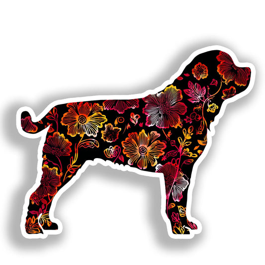 Rottweiler Dog Vinyl Decal Sticker for Car, Laptop, Tumbler and more # A018119-4" x 4"