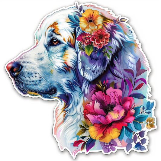 Great Pyrenees dog  Vinyl Decal Sticker for Car, Laptop, Tumbler and more # F023571