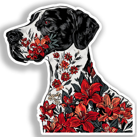 Great Dane Dog Vinyl Decal Sticker for Car, Laptop, Tumbler and more # A019472-4" x 4"
