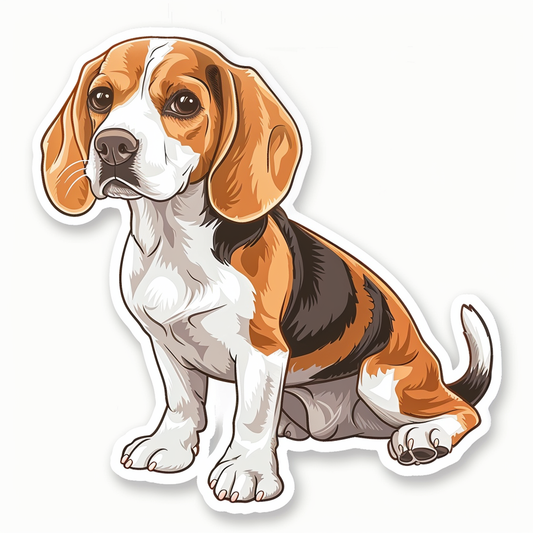 Beagle dog Vinyl Decal Sticker for Car, Laptop, Tumbler and more # F011775