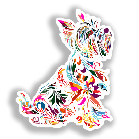 Yorkshire Terrier Dog Vinyl Decal Sticker for Car, Laptop, Tumbler and more # A017132-4" x 4"
