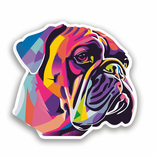 Bulldog Dog Vinyl Decal Sticker for Car, Laptop, Tumbler and more # F07527