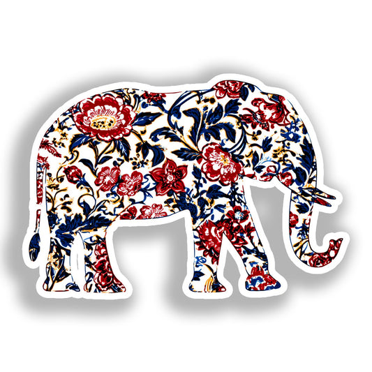 Elephant Vinyl Decal Sticker for Car, Laptop, Tumbler and more # A018545-4" x 4"