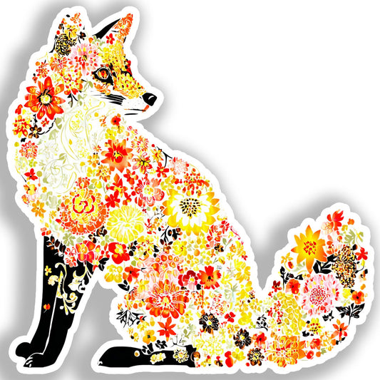 Fox Vinyl Decal Sticker for Car, Laptop, Tumbler and more # A019085-4" x 4"
