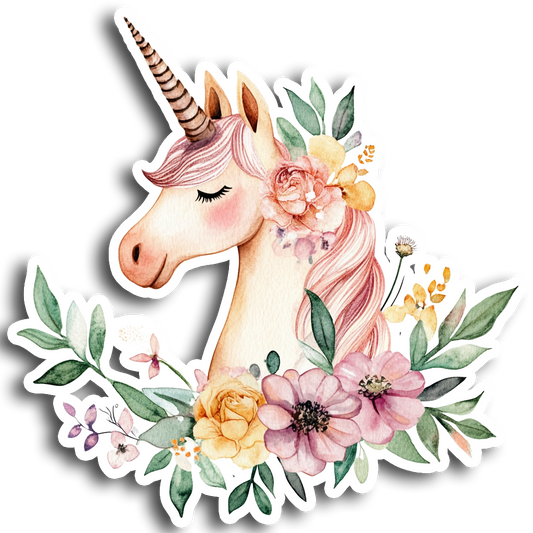 Unicorn Vinyl Decal Sticker for Car, Laptop, Tumbler and more # A017041-16" x 16"