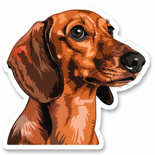 Dachshund Dog Vinyl Decal Sticker for Car, Laptop, Tumbler and more # F013076