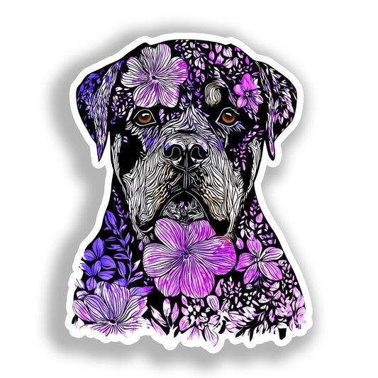 Rottweiler Dog Vinyl Decal Sticker for Car, Laptop, Tumbler and more # A019206-4" x 4"