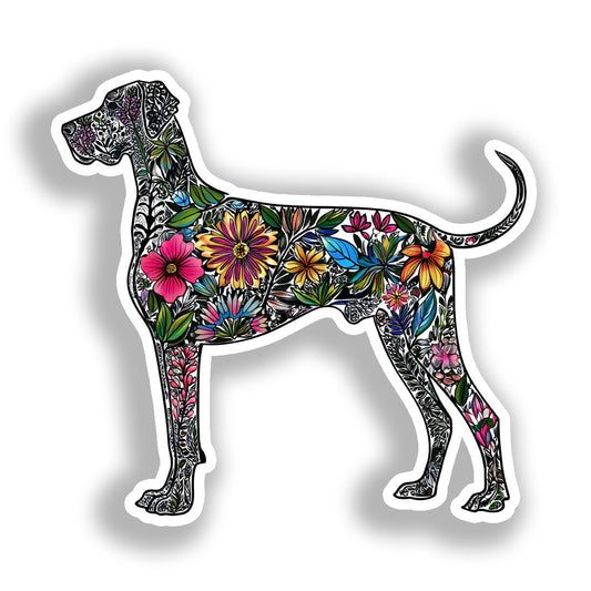 Great Dane Dog Vinyl Decal Sticker for Car, Laptop, Tumbler and more # A019526-4" x 4"