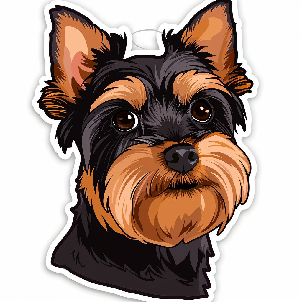 Yorkshire Terrier Dog Vinyl Decal Sticker for Car, Laptop, Tumbler and more # F07361