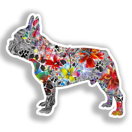 French Bulldog Dog Vinyl Decal Sticker for Car, Laptop, Tumbler and more # A019648-4" x 4"
