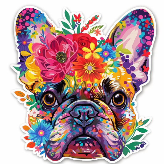 French Bulldog Vinyl Decal Sticker for Car, Laptop, Tumbler and more # F07205