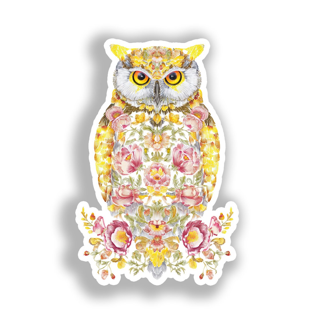 Owl Vinyl Decal Sticker for Car, Laptop, Tumbler and more # A019102-4" x 4"