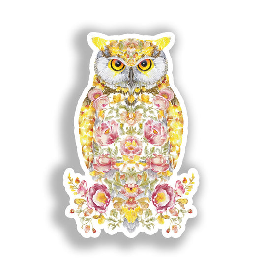Owl Vinyl Decal Sticker for Car, Laptop, Tumbler and more # A019102-4" x 4"