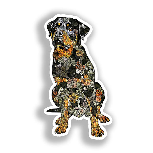 Rottweiler Dog Vinyl Decal Sticker for Car, Laptop, Tumbler and more # A018269-4" x 4"