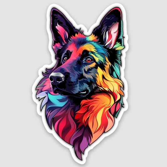 German Shepherd Dog Vinyl Decal Sticker for Car, Laptop, Tumbler and more # F011395