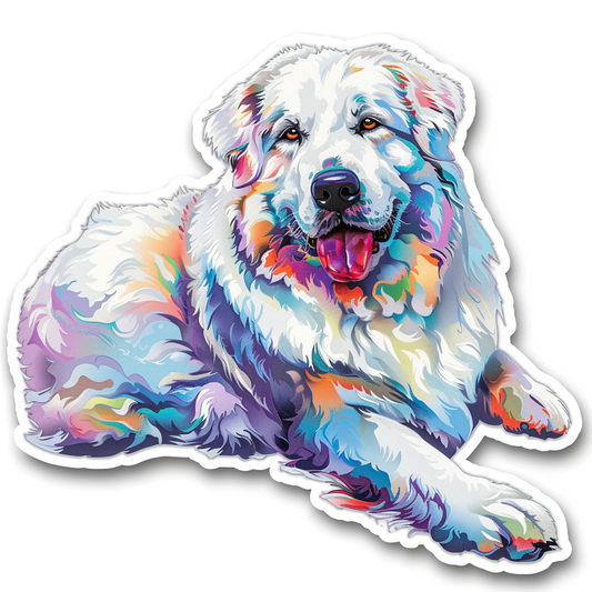 Sticker of Great Pyrenees dog  Vinyl Decal Sticker for Car, Laptop, Tumbler and more # F023664