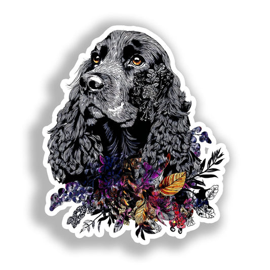 Cocker Spaniel Dog Vinyl Decal Sticker for Car, Laptop, Tumbler and more # A018768-4" x 4"