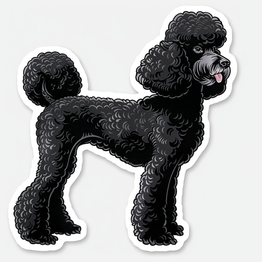 Poodle Dog Vinyl Decal Sticker for Car, Laptop, Tumbler and more # F07284