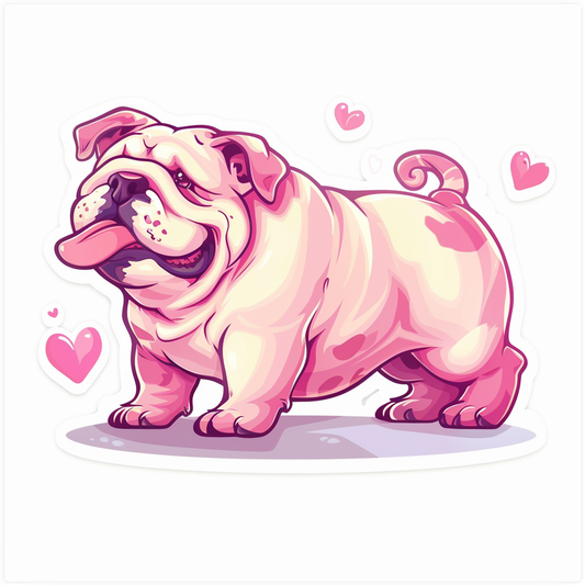 Bulldog Dog majestic Expressive surreal Vinyl Decal Sticker for Car, Laptop, Tumbler and more # F017465