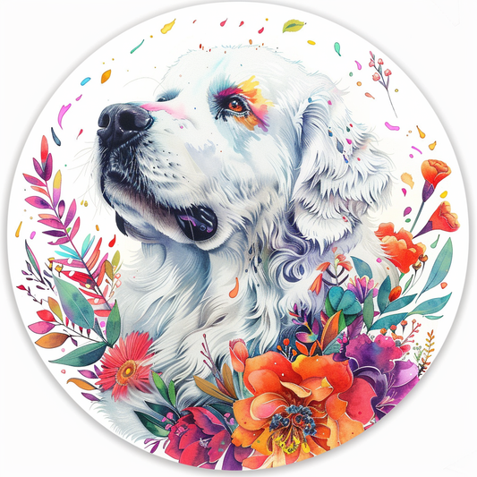 Great Pyrenees dog  Vinyl Decal Sticker for Car, Laptop, Tumbler and more # F023569