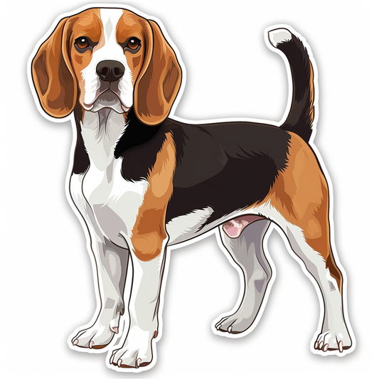 Beagle dog Vinyl Decal Sticker for Car, Laptop, Tumbler and more # F011836