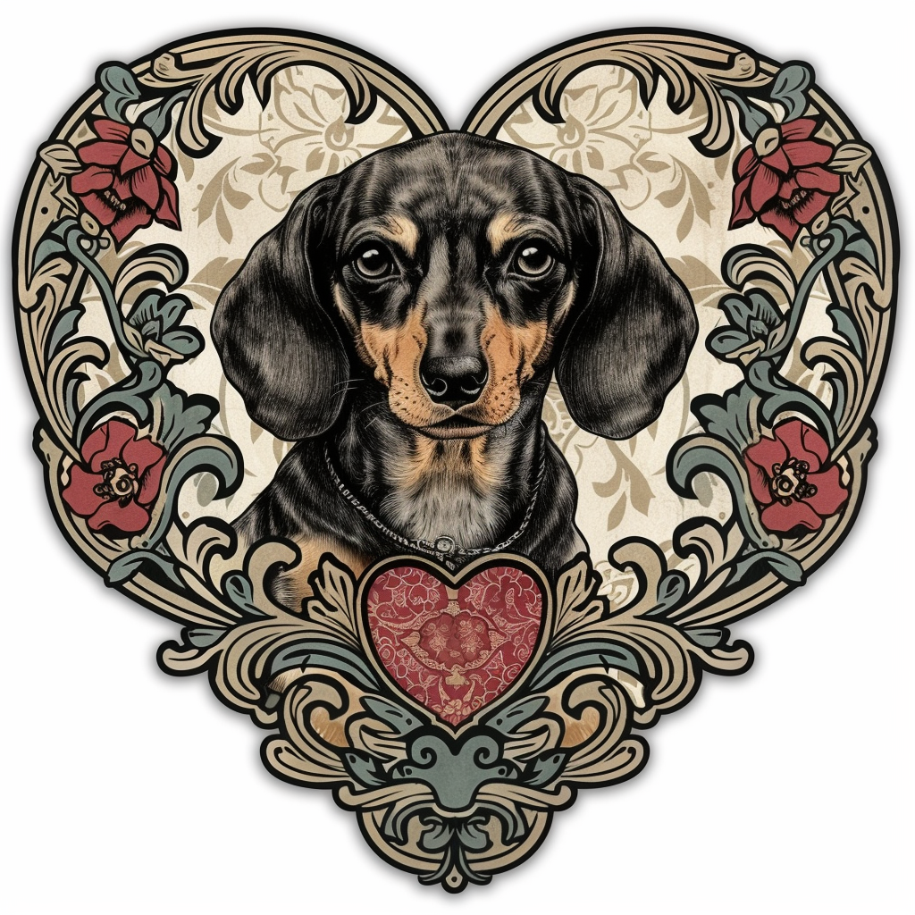 Dachshund Dog Vinyl Decal Sticker for Car, Laptop, Tumbler and more # F012679