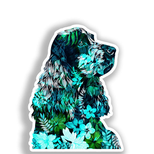 Cocker Spaniel Dog Vinyl Decal Sticker for Car, Laptop, Tumbler and more # A018798-4" x 4"