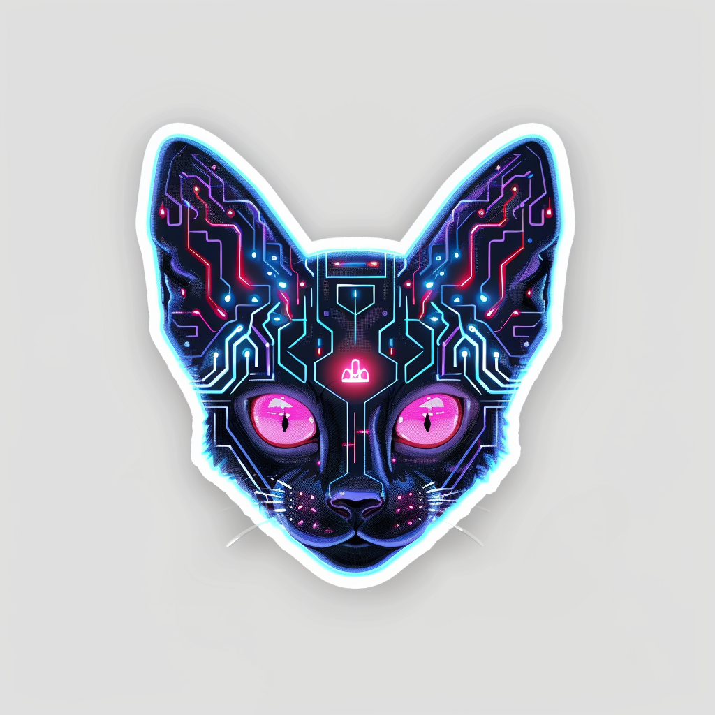 Abyssinian Cat astronaut majestic Expressive surreal Vinyl Decal Sticker for Car, Laptop, Tumbler and more # F021072-4" x 4"