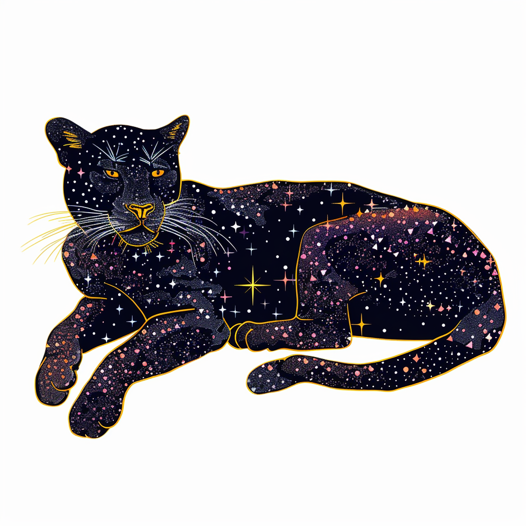 Leopard majestic Expressive surreal Vinyl Decal Sticker for Car, Laptop, Tumbler and more # F022501