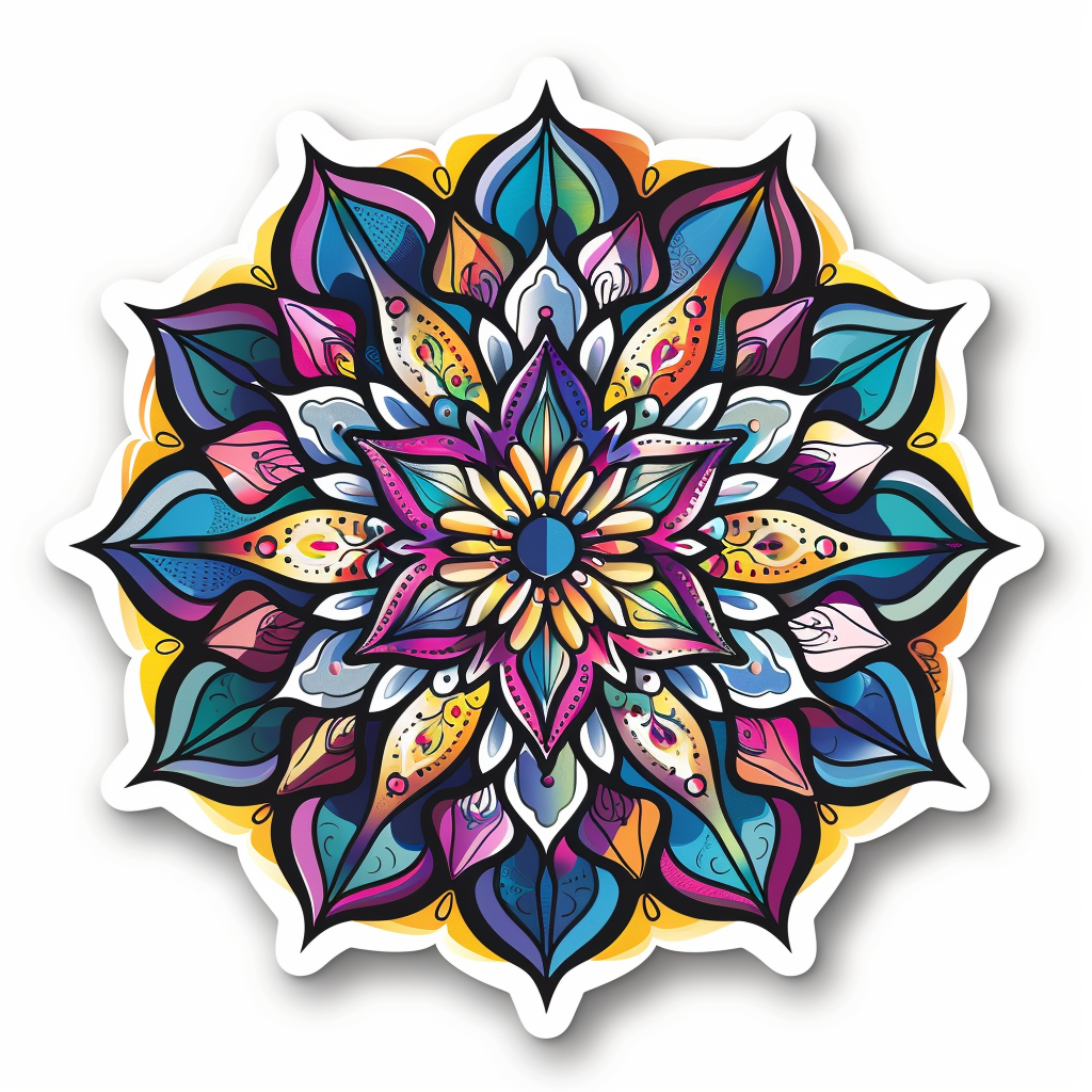 Mandala Vinyl Decal Sticker for Car, Laptop, Tumbler and more # F08240