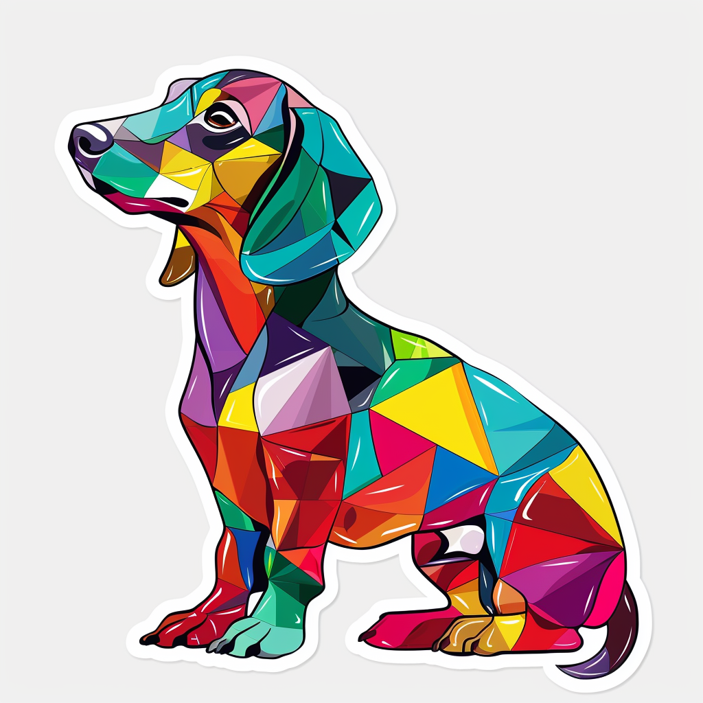 Dachshund Dog Vinyl Decal Sticker for Car, Laptop, Tumbler and more # F013093