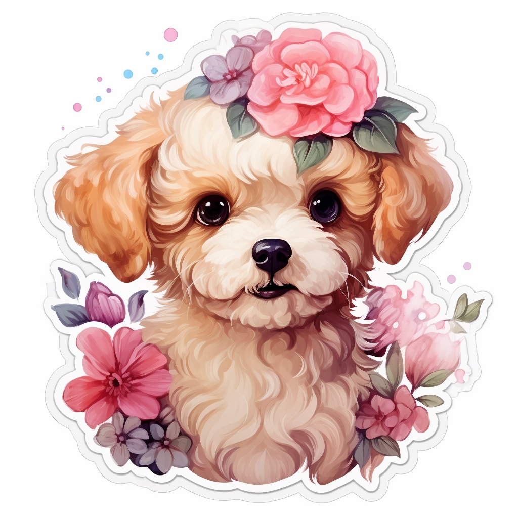 Poodle dog Vinyl Decal Sticker for Car, Laptop, Tumbler and more # F012198