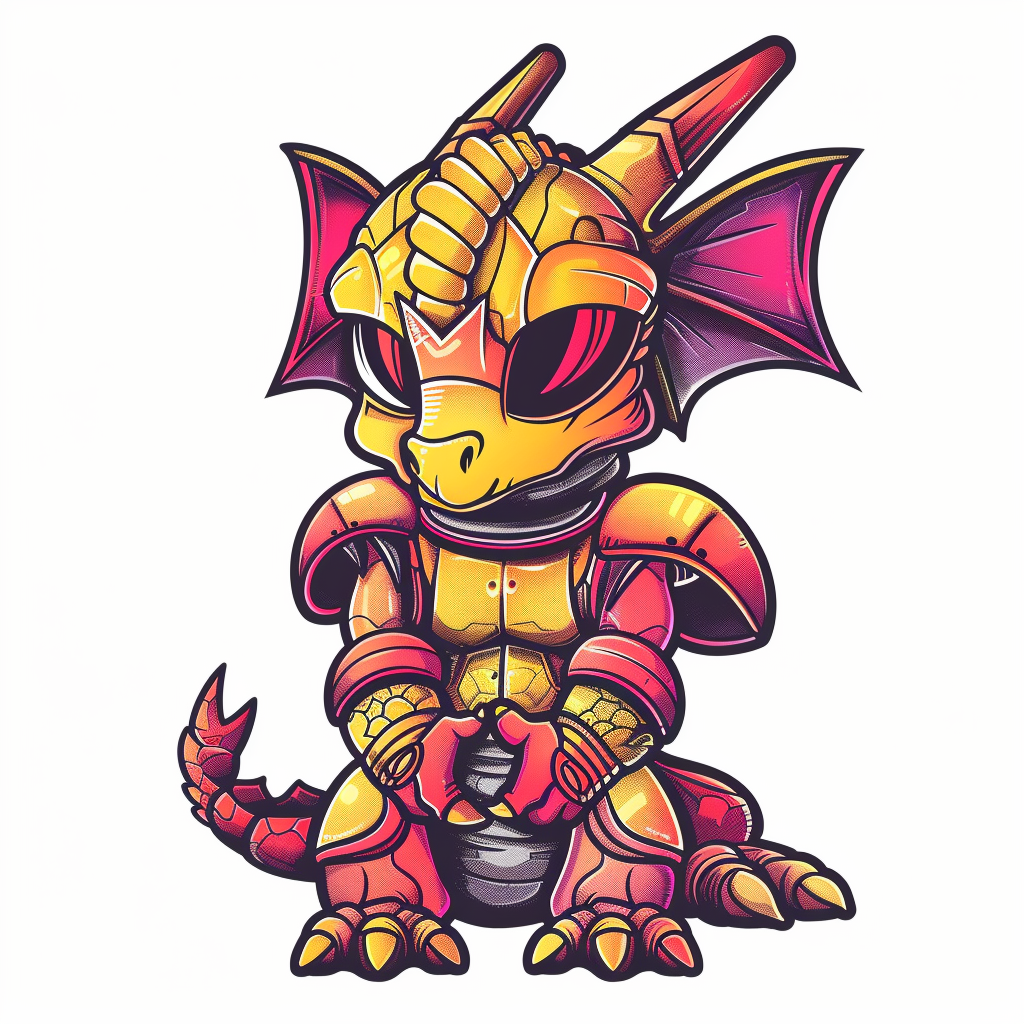 Dragon astronaut majestic Expressive surreal Vinyl Decal Sticker for Car, Laptop, Tumbler and more # F019010