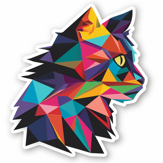 Adorable Turkish Angora Cat  Vinyl Decal Sticker for Car, Laptop, Tumbler and more # F020919-4" x 4"